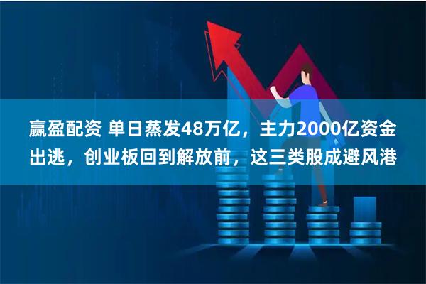 赢盈配资 单日蒸发48万亿，主力2000亿资金出逃，创业板回到解放前，这三类股成避风港